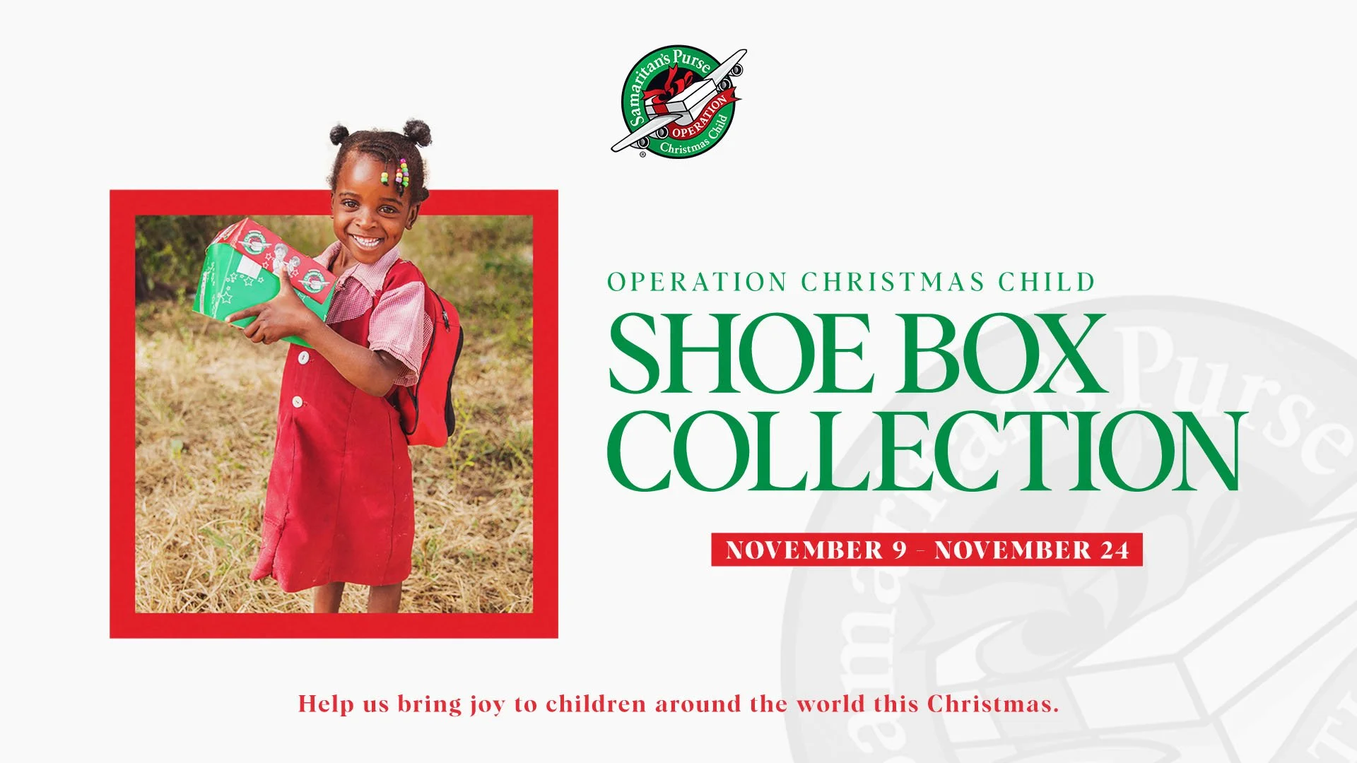 Operation Christmas Child Shoebox Collection — Mosaic - A Jesus